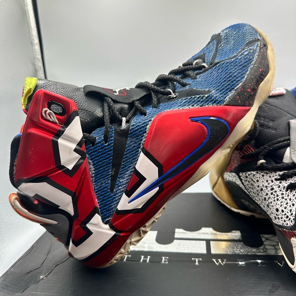 Nike Lebron XII 12 SE WTL What The Lebron James Multicolor Phantom MTLC Cacao 10 - Picture 2 of 14